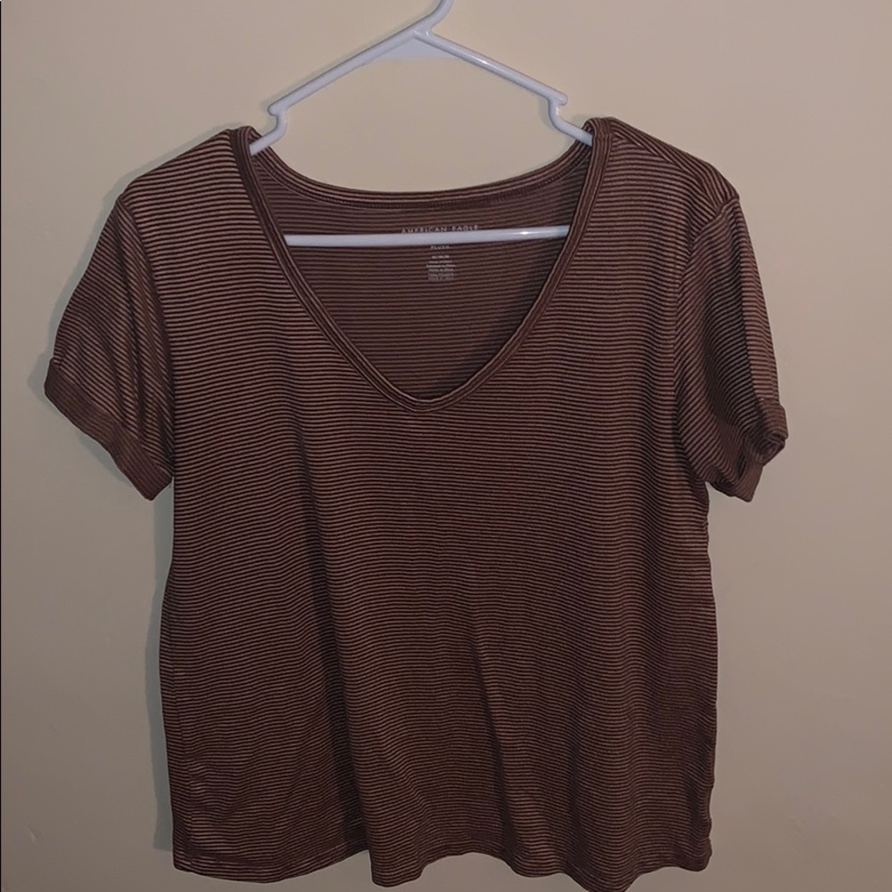 Pink stripped short sleeve